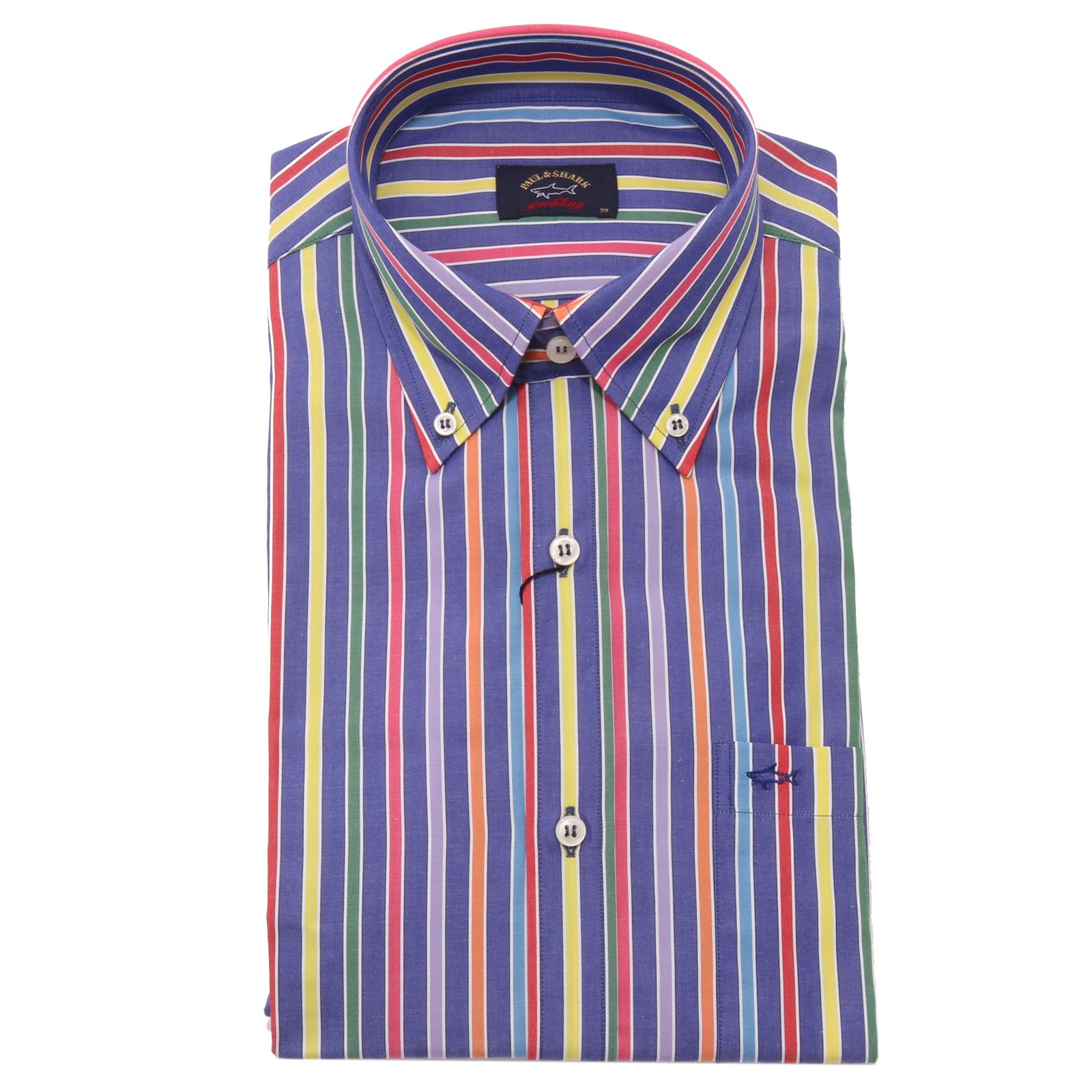 camicia uomo PAUL & SHARK multicolor cotton shirt man | eBay