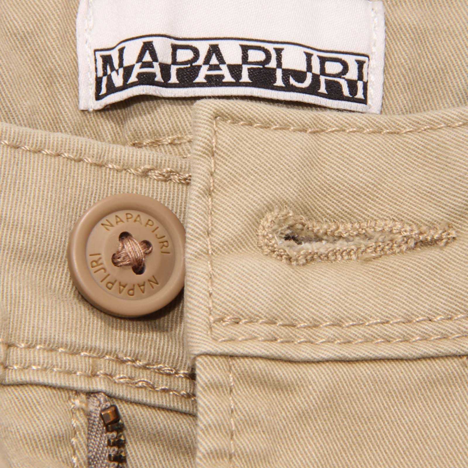 Napapijri pantalone cargo moto beige