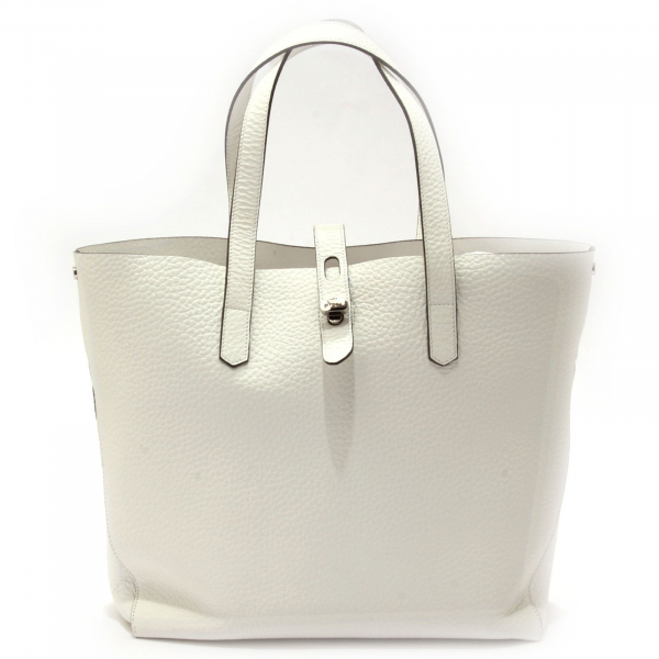 4301AG borsa bauletto donna HOGAN off white perforated leather bag