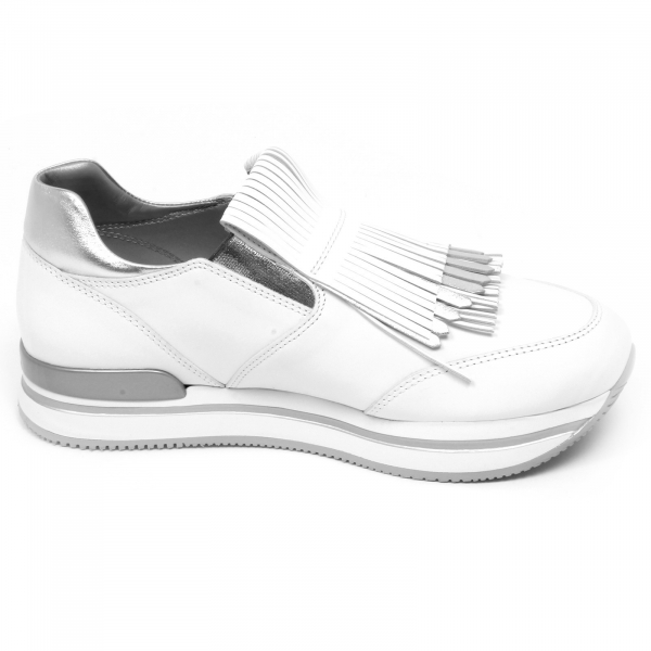 E9006 sneaker donna silver white HOGAN H222 mocassino frangia slip on shoe woman