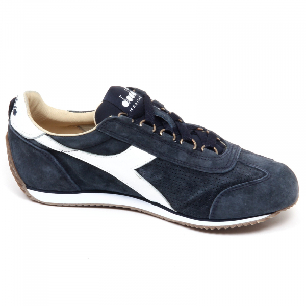 F7732 sneaker donna blu DIADORA HERITAGE EQUIPE stone washed shoe