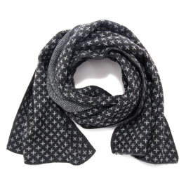 8497AQ sciarpa uomo TRUSSARDI JEANS man scarf black