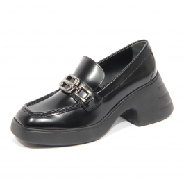 H8139 decollete donna HOGAN H618 woman heel loafers black