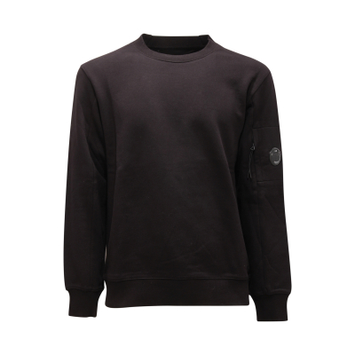 2408AR felpa uomo C.P. COMPANY man crewneck sweatshirt black