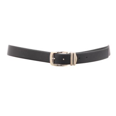 3980AO cintura uomo BORBONESE man leather belt black