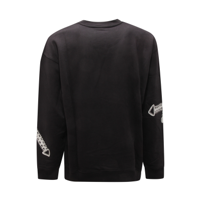 4552AU FELPA UOMO MOSCHINO COUTURE MAN SWEATSHIRT BLACK