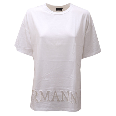 T-shirt da donna senza maniche 100% cotone regular fit - Vedonia Bianco  ottico La Martina