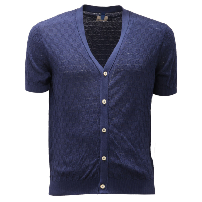 Short sleeve 2024 cardigan men