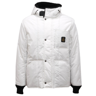 6481AI giubbotto uomo REFRIGIWEAR KABAN man padded jacket white