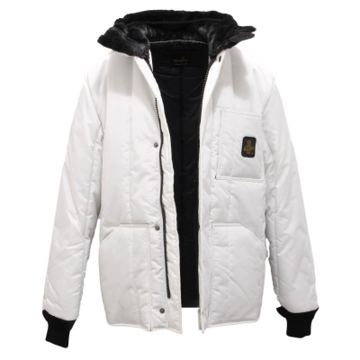 6481AI giubbotto uomo REFRIGIWEAR KABAN man padded jacket white