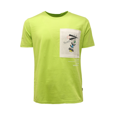 2037AH maglia uomo LACOSTE green cotton pima t-shirt men