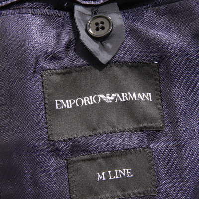 9108AP abito uomo EMPORIO ARMANI M LINE man wool suit blue