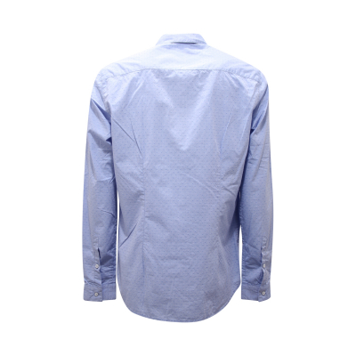 0993AG camicia uomo LUXURY 1939 slim fit blue denim cotton shirt man