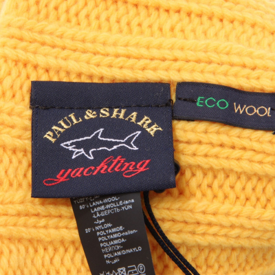 9681AI cuffia uomo PAUL & SHARK man wool beanie yellow