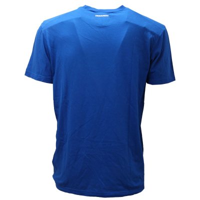 Garment-dyed cotton T-shirt - royal blue