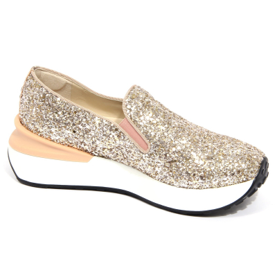 gold glitter trainers womens