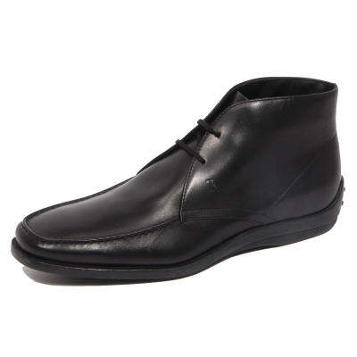 G2026 polacchino uomo TOD'S black leather shoe man