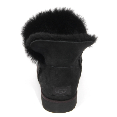 Ugg classic 2024 cuff mini schwarz