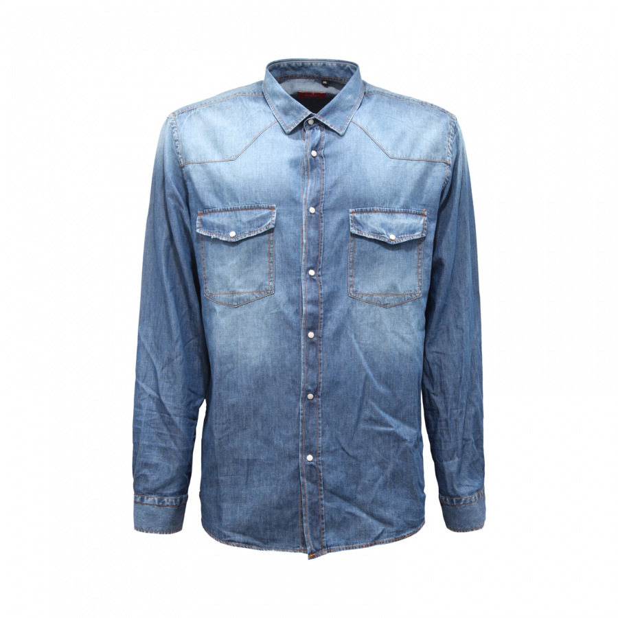 0408AT camicia uomo LIU JO JEANS man denim shirt