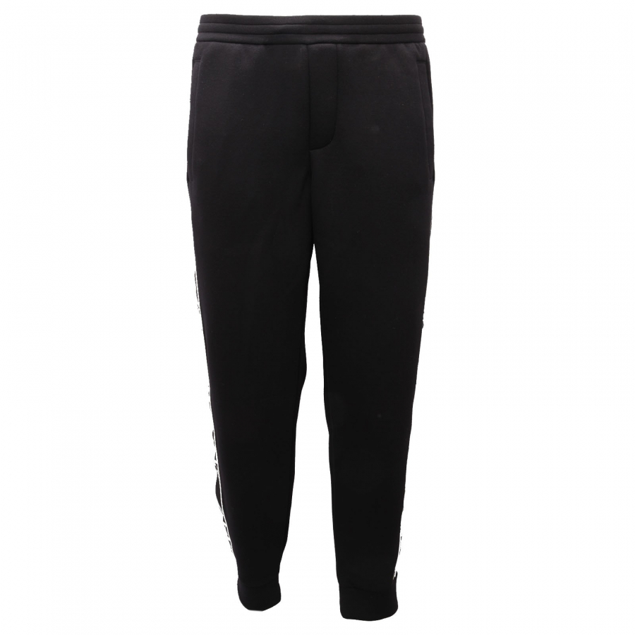 0752AF pantalone tuta uomo EMPORIO ARMANI black trouser man