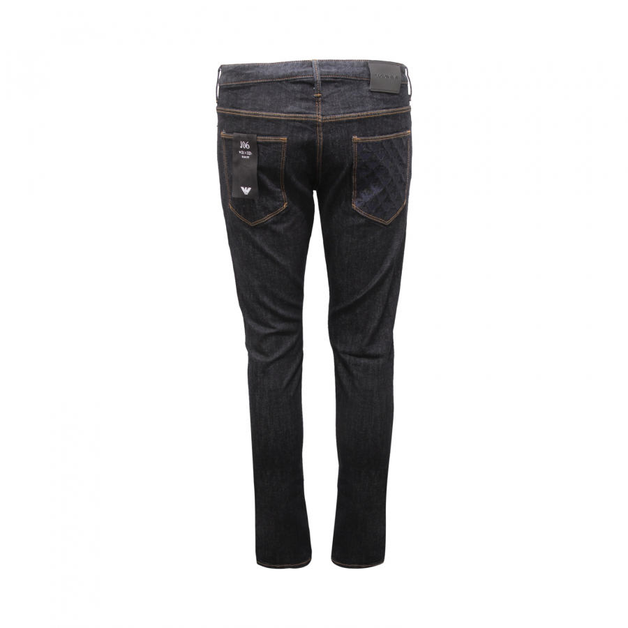 J06 Stretch-twill slim-fit trousers | EMPORIO ARMANI Man