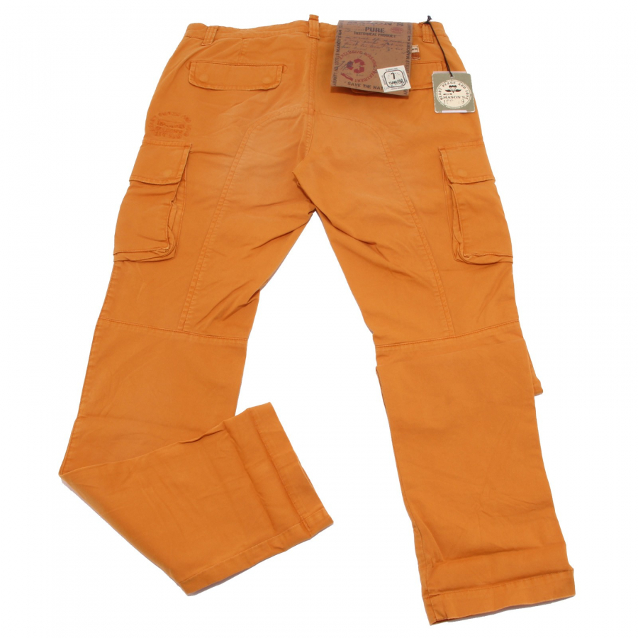 1806W pantalone uomo MASON'S orange cotton trouser pant man