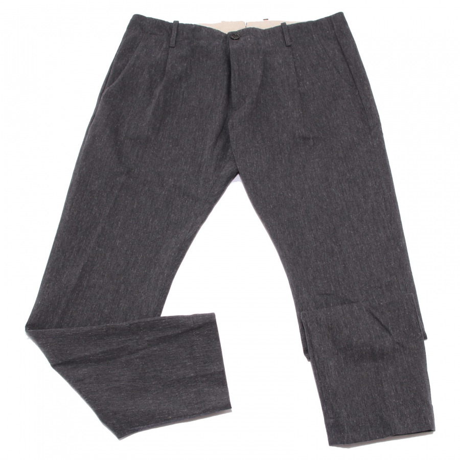 2681W pantalone uomo NINE:INTHE:MORNING grey cotton trouser men