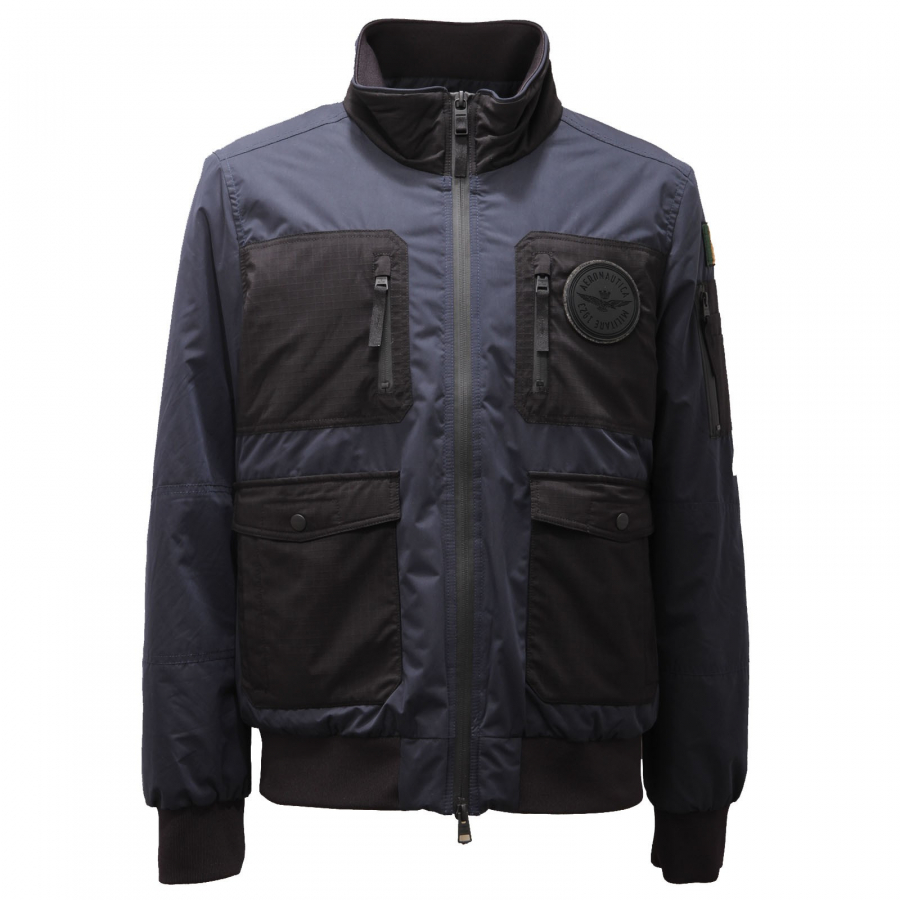 4509AE giubbino uomo AERONAUTICA MILITARE blue black jacket man