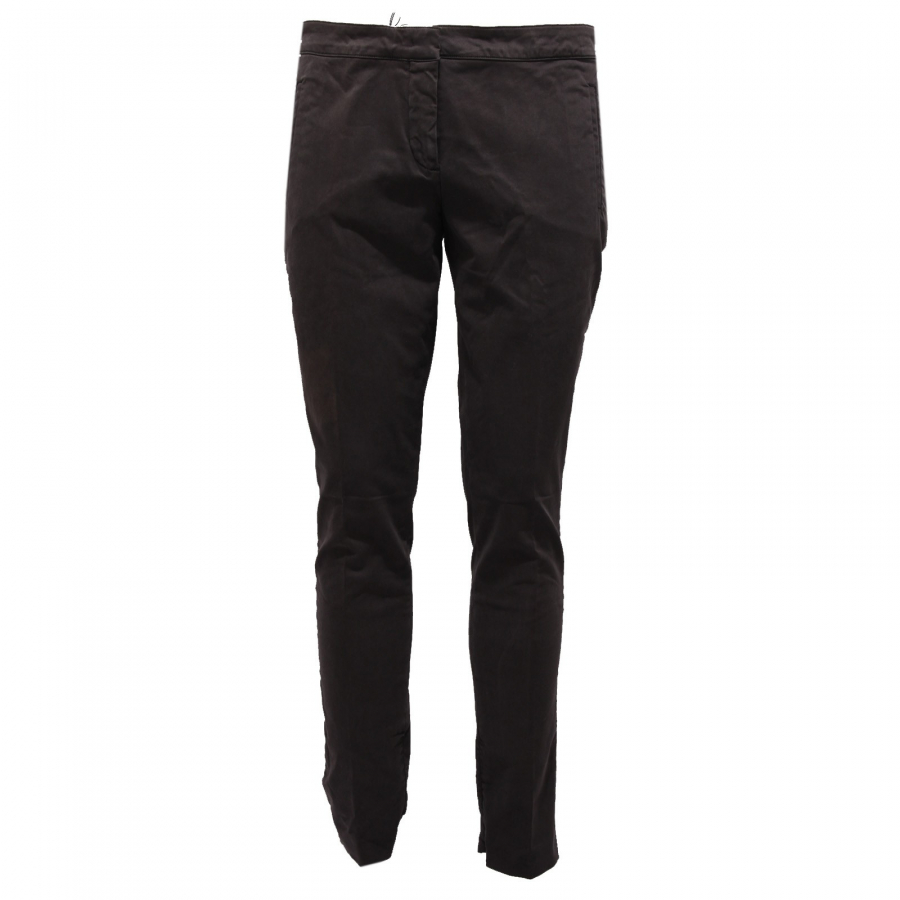 Skinny Fit Trousers w/ All Over - Dark Grey – Feature