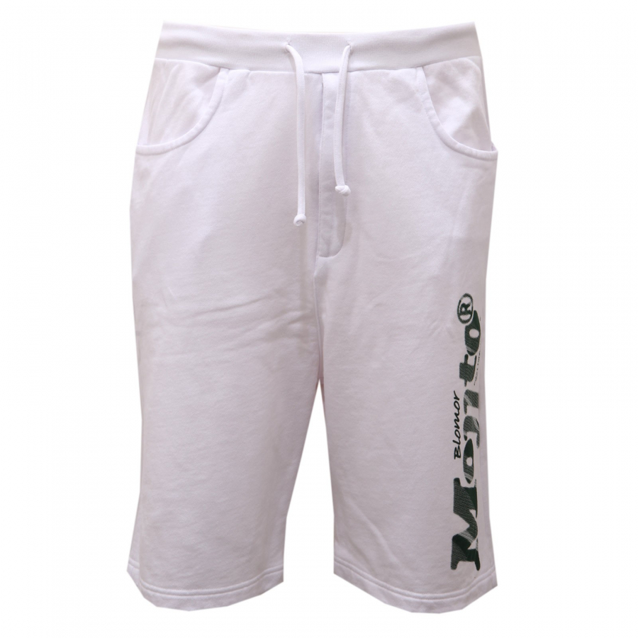 4922AD bermuda uomo BLOMOR white cotton short pant