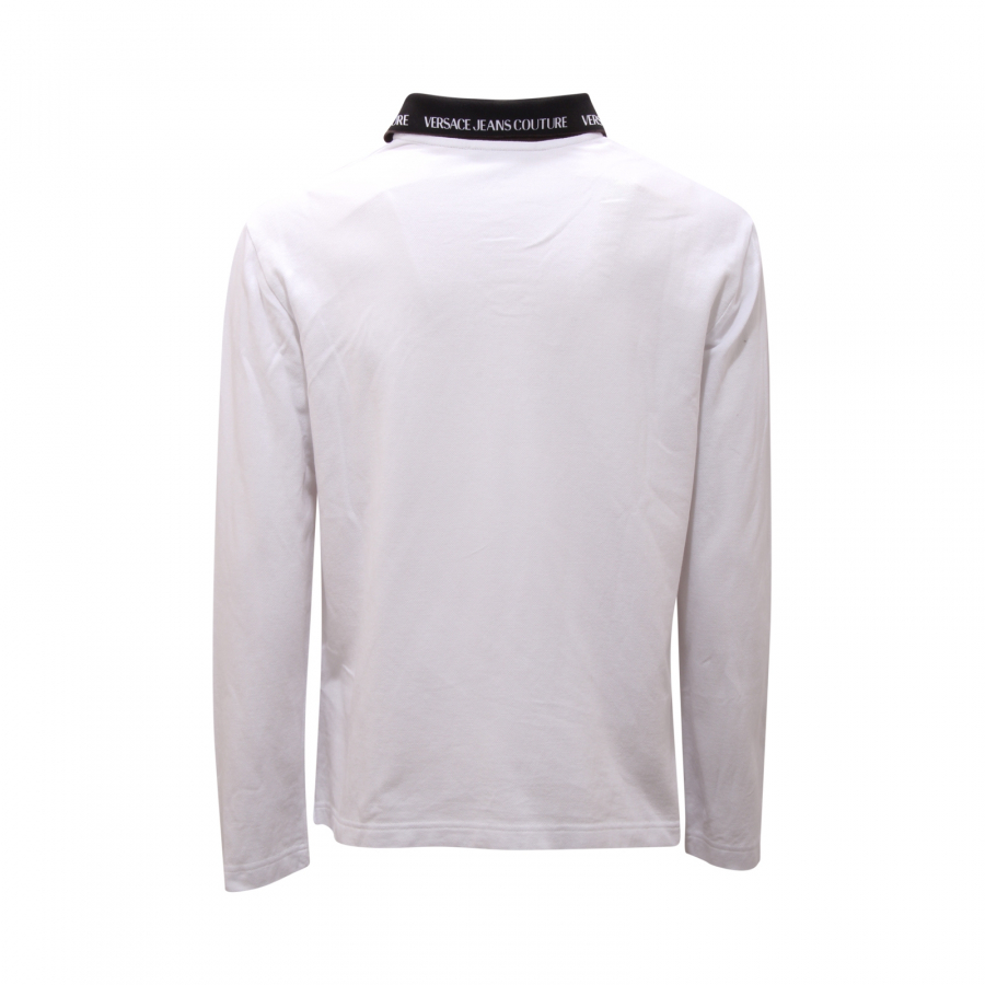 Mens versace hotsell long sleeve polo