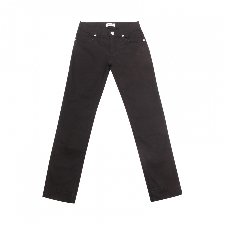 5645AP pantalone bimba MOSCHINO TEEN girl trousers black