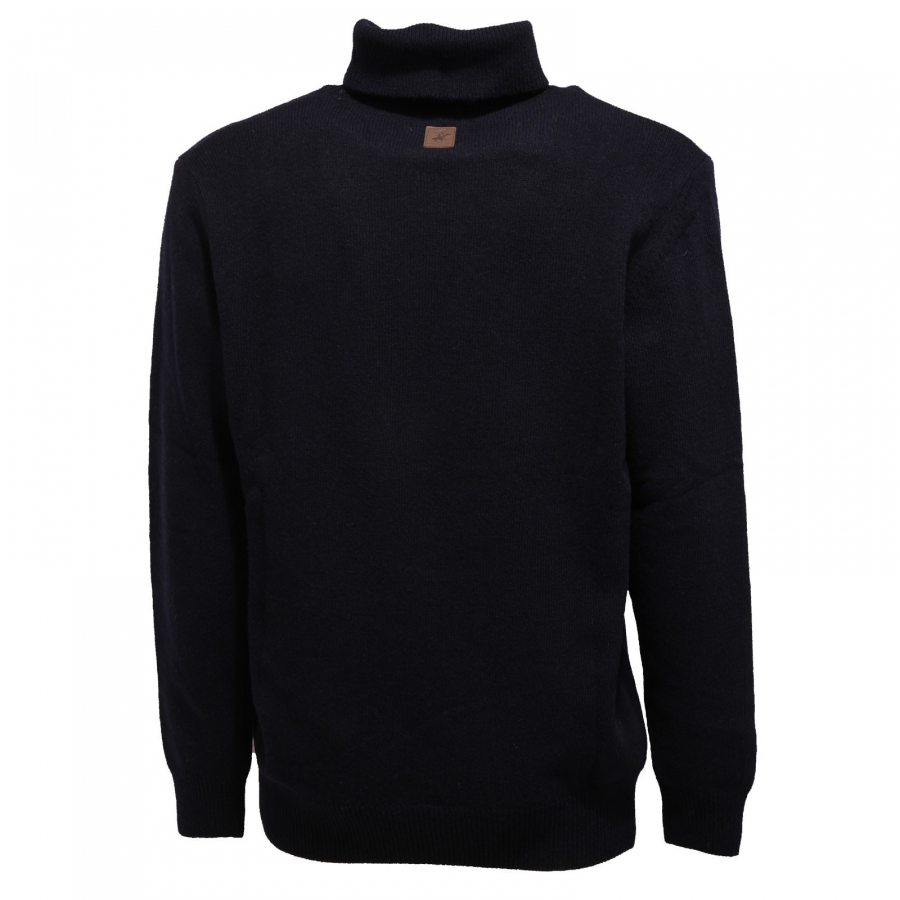 6340K maglione uomo BEVERLY HILLS POLO CLUB TURTLENECK blue