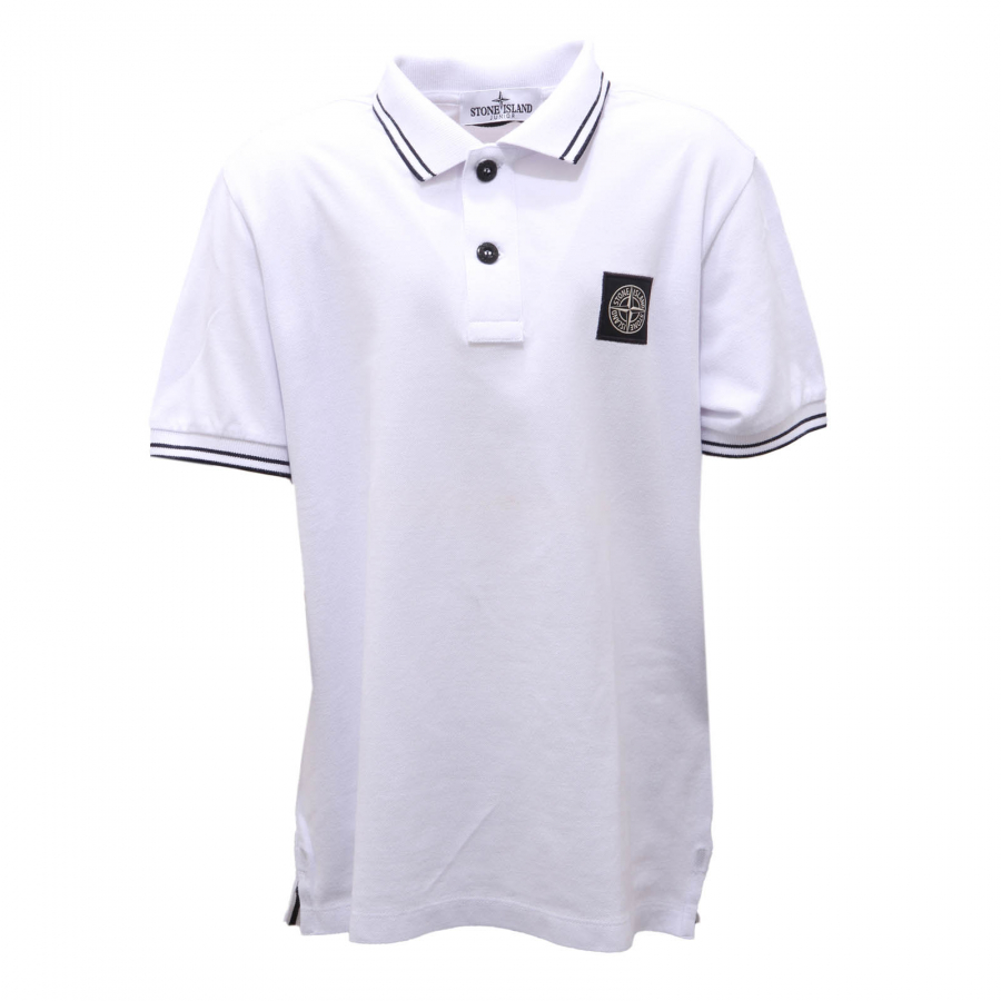 Boys stone island outlet polo shirt