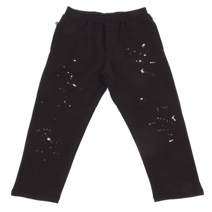 7067S pantalone tuta bimbo ARMANI JUNIOR nero tracksuit pant kid