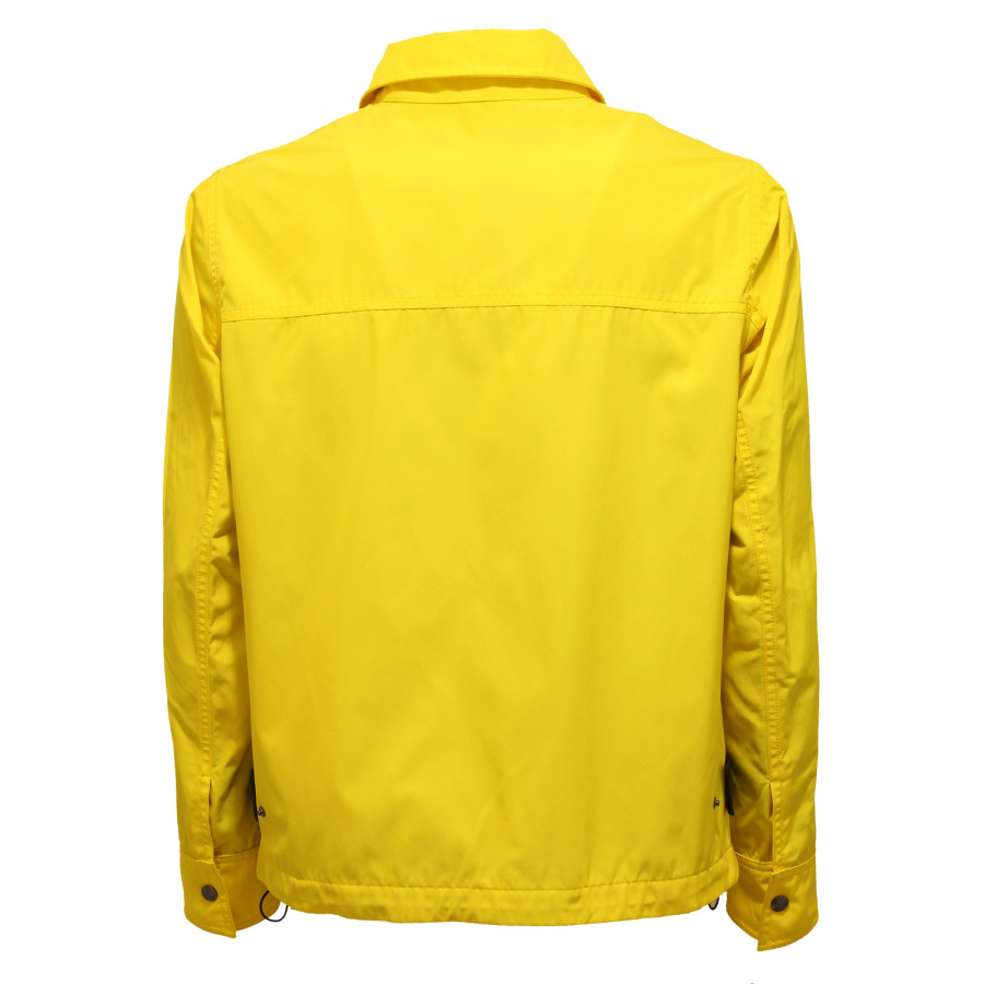 4684AD giubbotto pelle uomo BULLY yellow leather jacket men