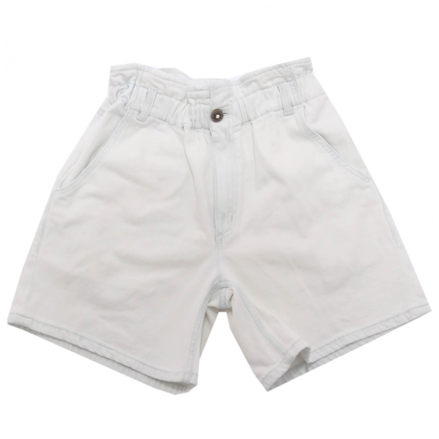 7518AH pantaloncino bimba girl DONDUP off white denim cotton shorts