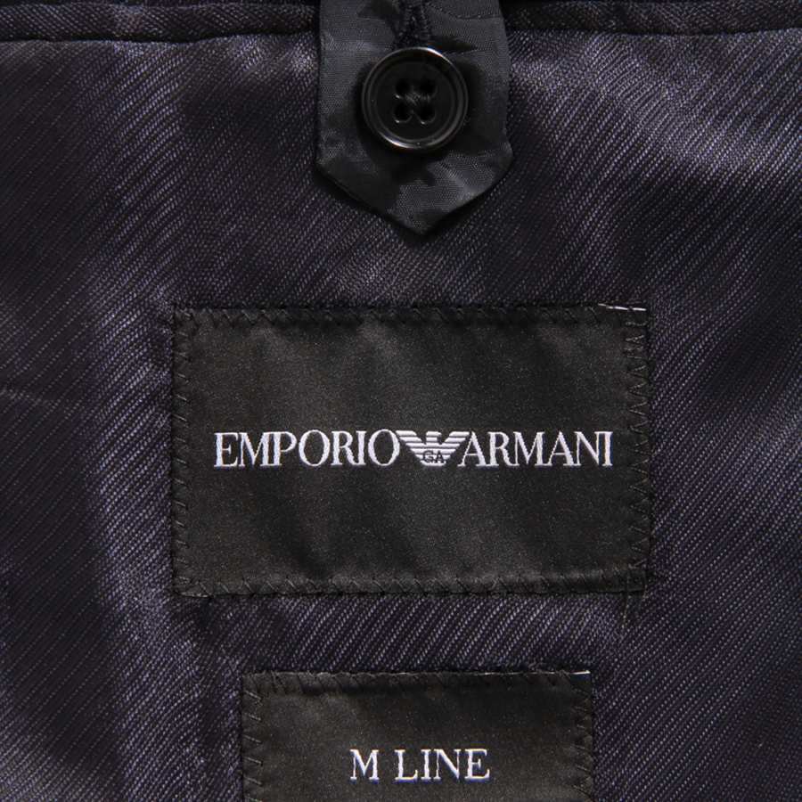 9204AU ABITO UOMO EMPORIO ARMANI M LINE MAN WOOL SUIT BLUE