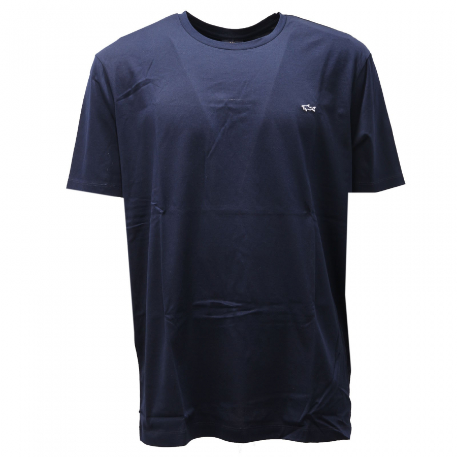 maglia uomo PAUL & SHARK blue cotton t-shirts men