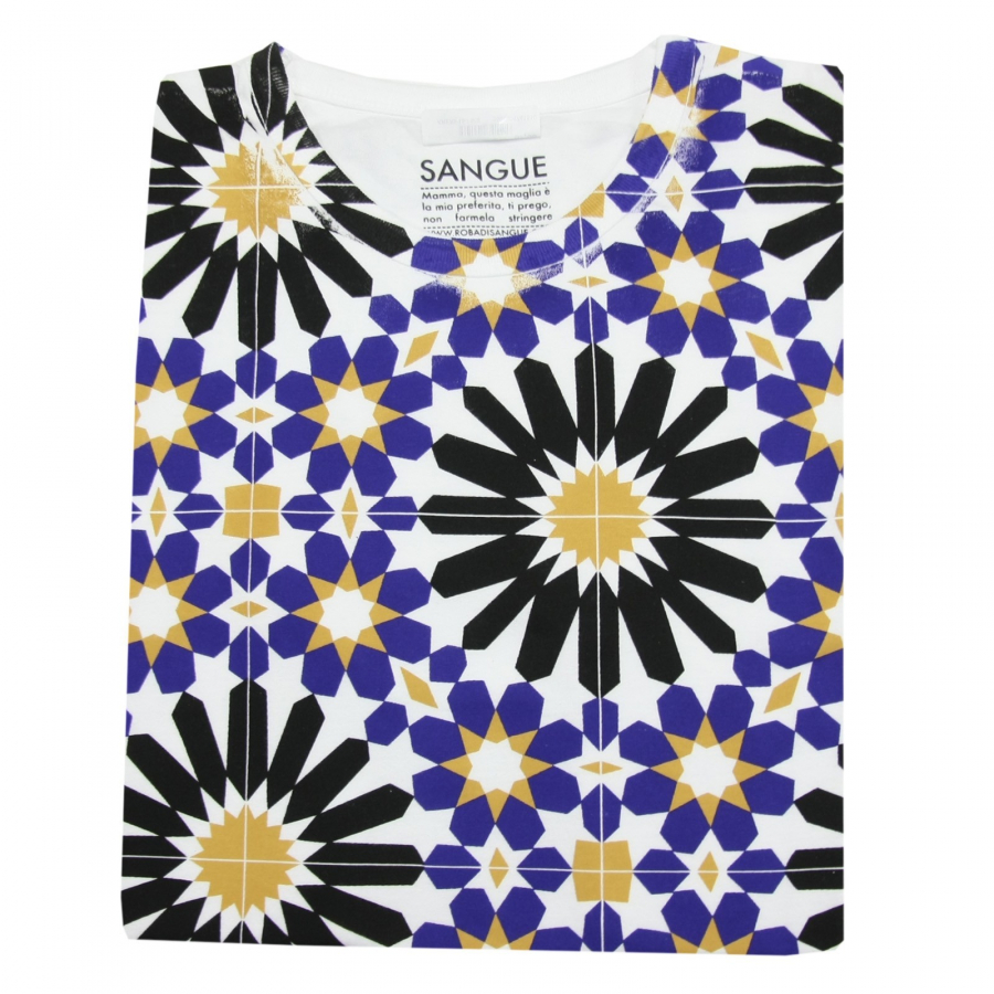 A0424 maglia uomo SANGUE MAROCCO BLU t-shirt sleeveless men