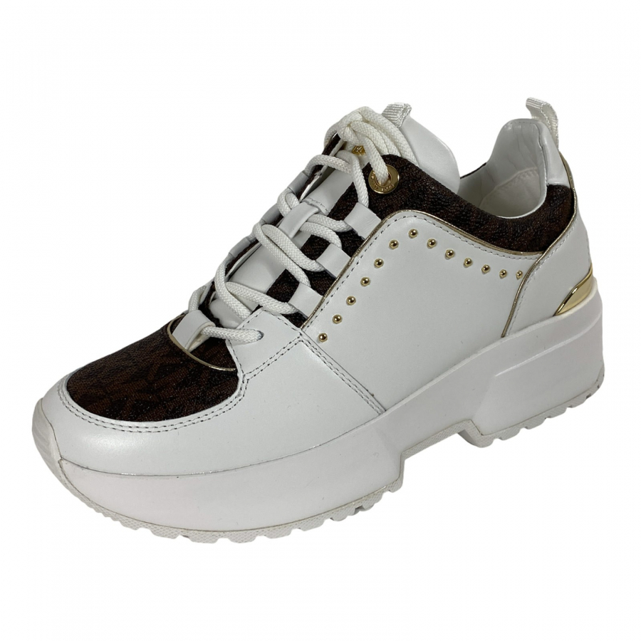 D19 sneakers donna MICHAEL KORS white leather shoes women