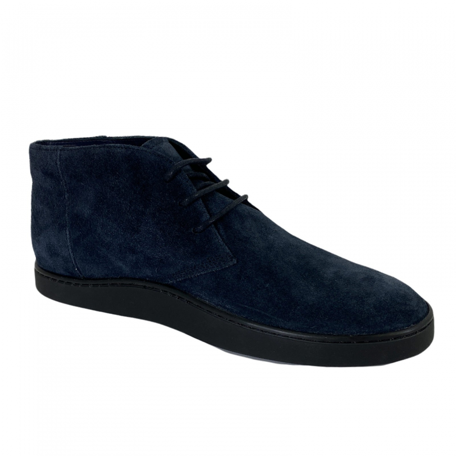 D76 polacchino uomo TOD'S suede blue shoes ankle boots men