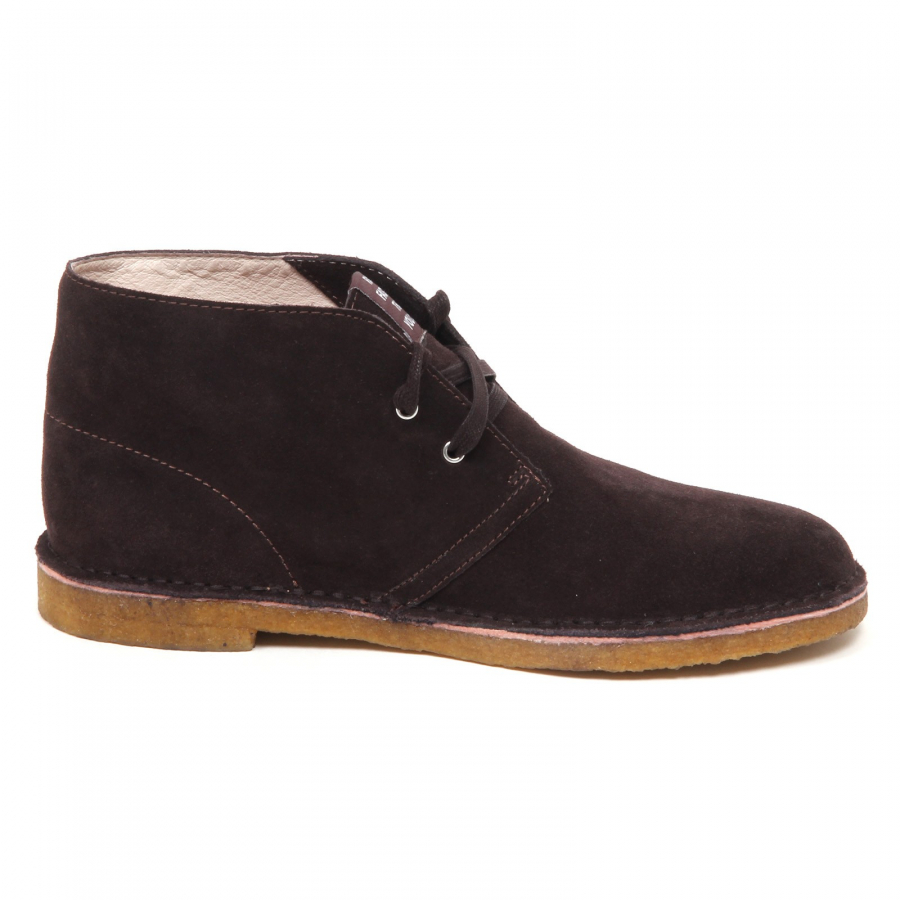 E0602 polacchino uomo brown SUN 68 scarpa suede boot shoe man