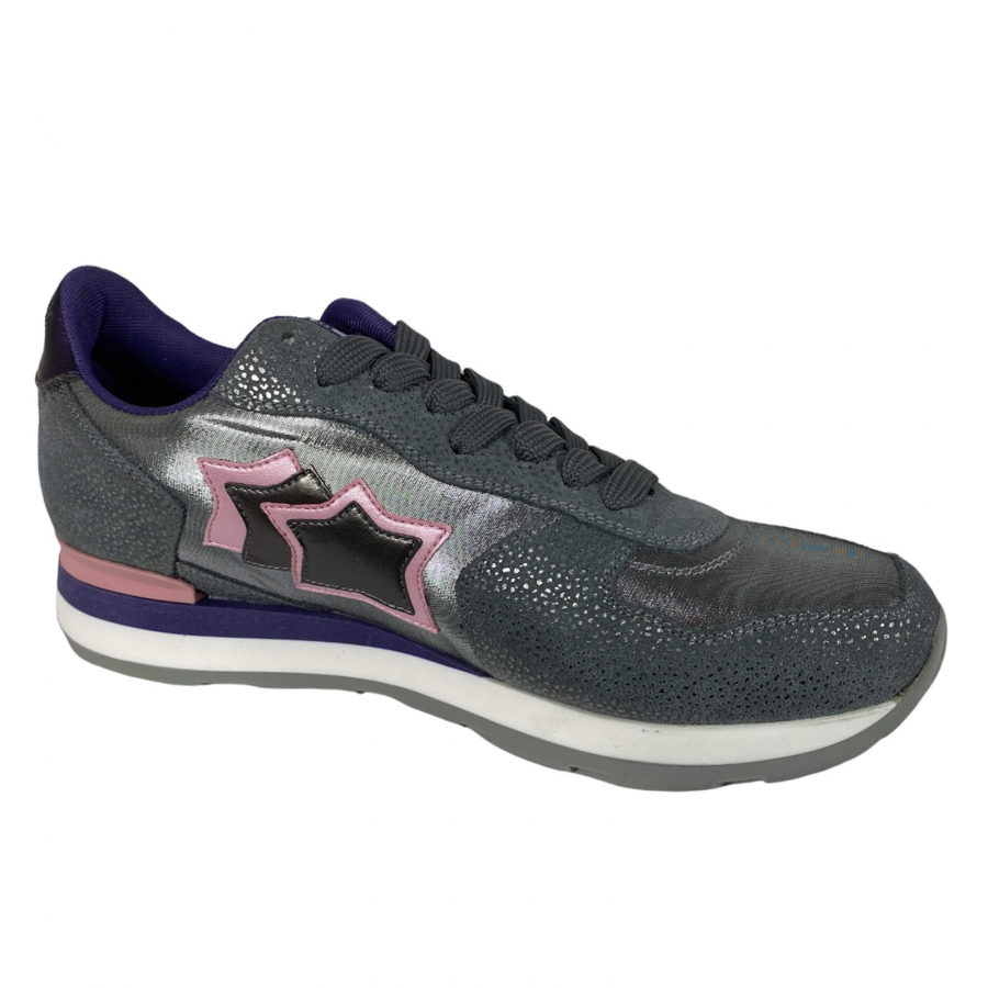 E66 sneaker donna ATLANTIC STARS VEGA grey silver shoe woman