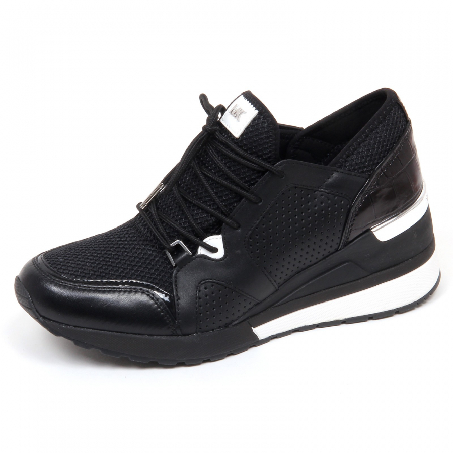 F0808 sneaker donna black MICHAEL KORS SCOUT TRAINER scarpe shoe woman