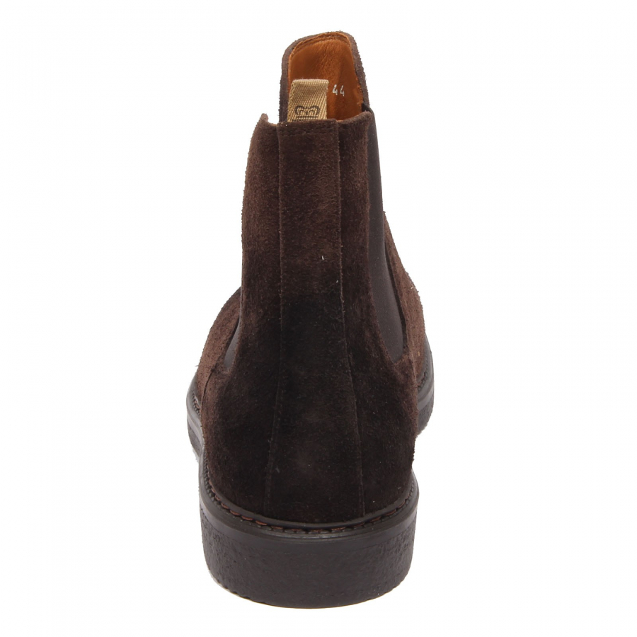 DOUCAL'S CHELSEA BOOT IN PELLE SCAMOSCIATA Uomo Moro