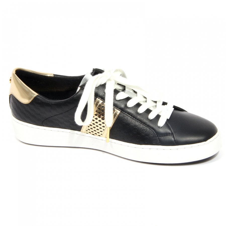 Trainers MICHAEL MICHAEL KORS  Irving Lace Up 43T9IRFS4L Black  Womens  shoes  Calf Leather Shoes White white  Low shoes  Sneakers   HotelomegaShops