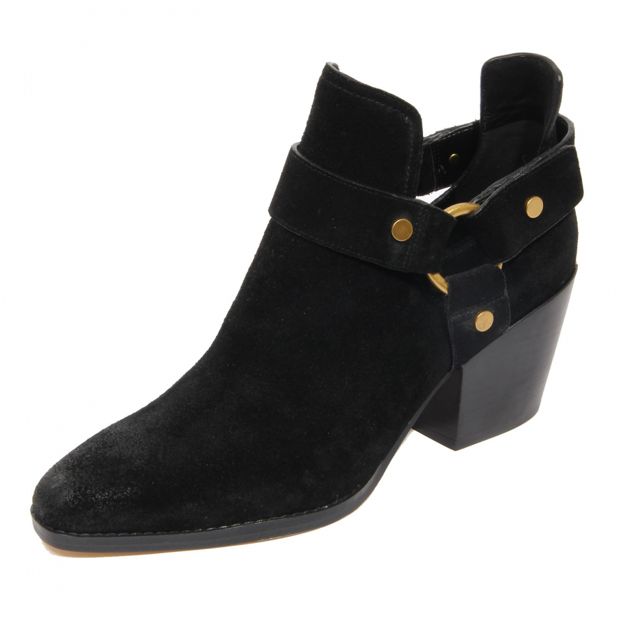 G3132 tronchetto donna MICHAEL KORS black suede ankle boot woman