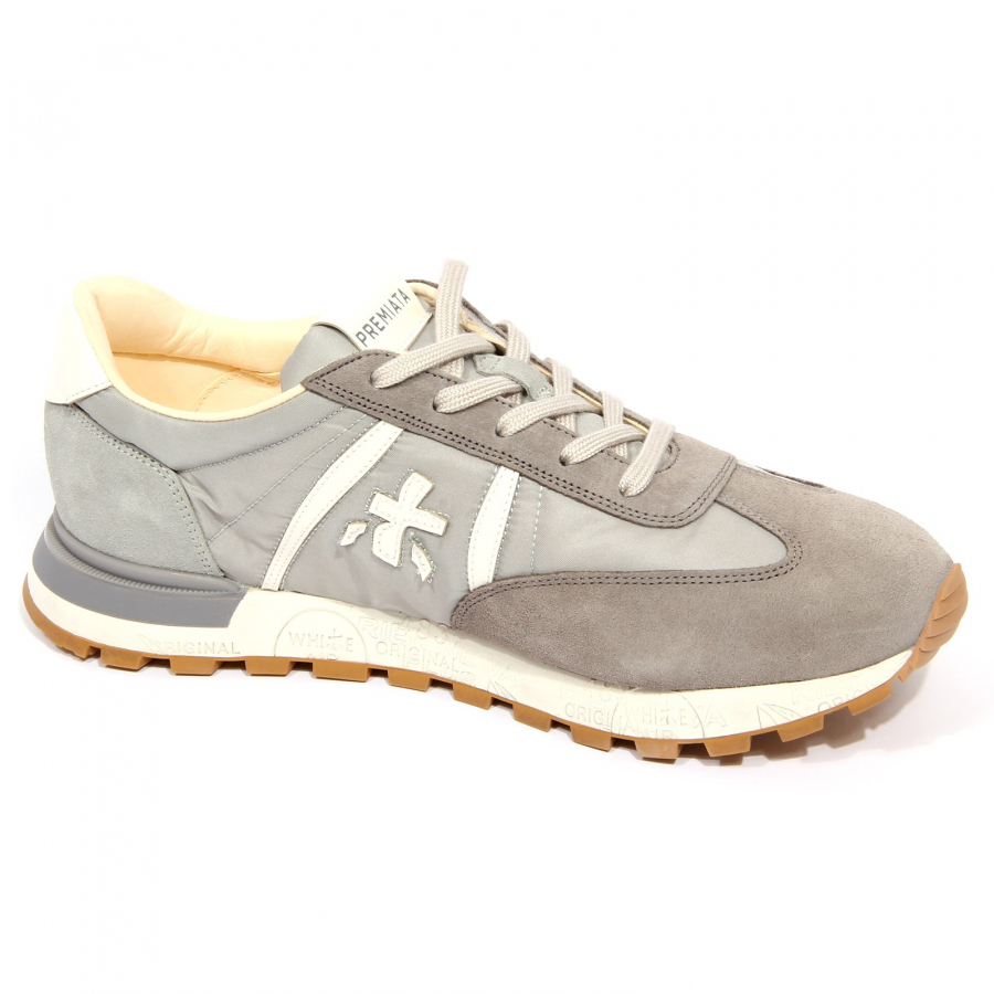 G5804 sneaker uomo PREMIATA grey suede/fabric shoes man