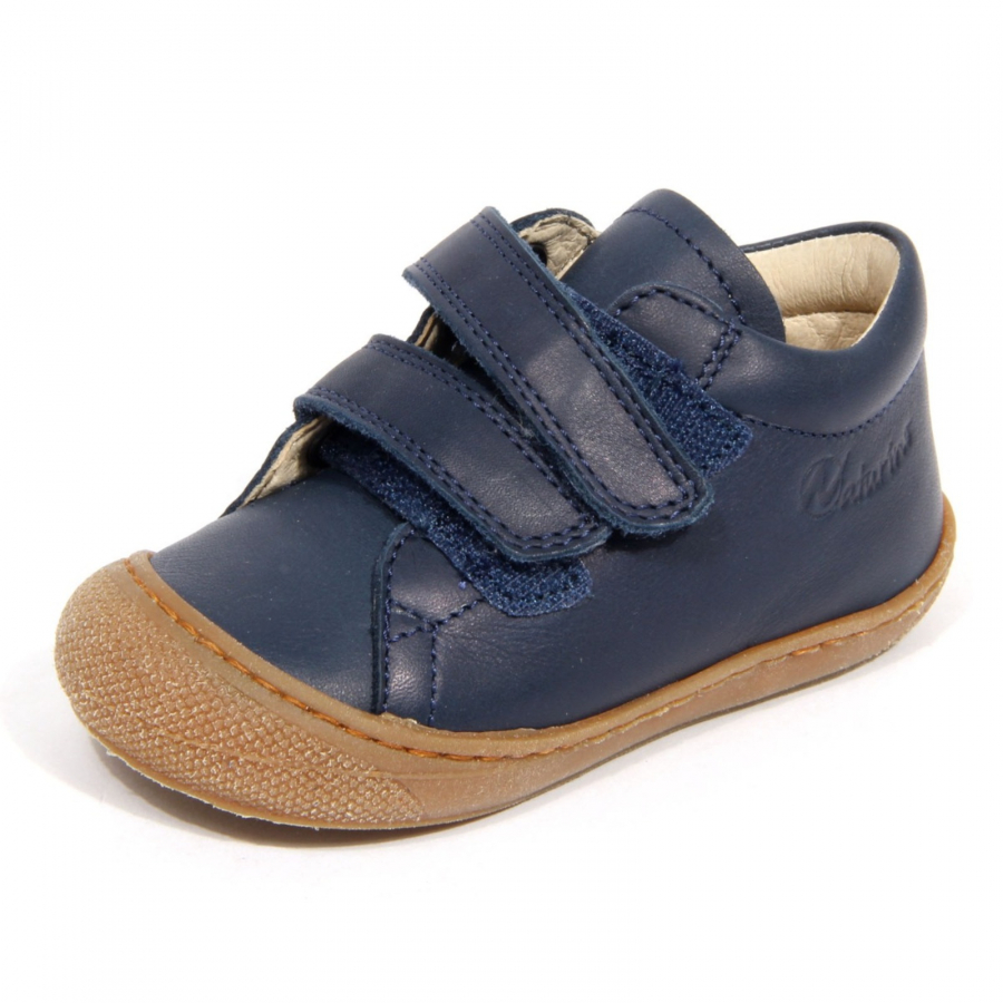 H3764 sneaker bimbo boy NATURINO COCOON kids leather shoes blue